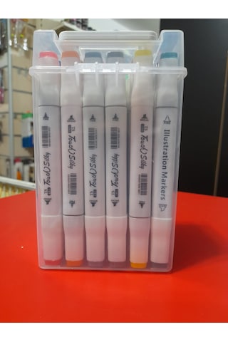 Touch Silky Çift Uçlu Artist Marker Kalemi 24'lü