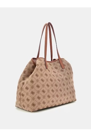 Guess Neda Large Tote Kadın Omuz Çantası Hwjp9654240 Kahverengi