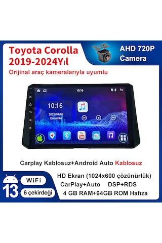 Toyota Corolla 2019-2024 Yıl Multimedya 4-64 Gb Navigasyon
