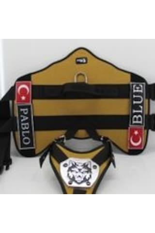 Mg Tasma K9 Göğüs ve Sırt Tasması Camel Kahverengi
