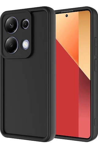Xiaomi Poco M6 Pro 4g İle Uyumlu Kılıf Kamera Korumalı Yüksek Kenarlı Kapak