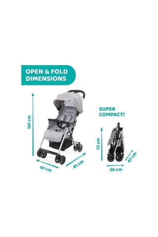 Chicco Ohlala 3 Stroller Bebek Arabası Grey Mist