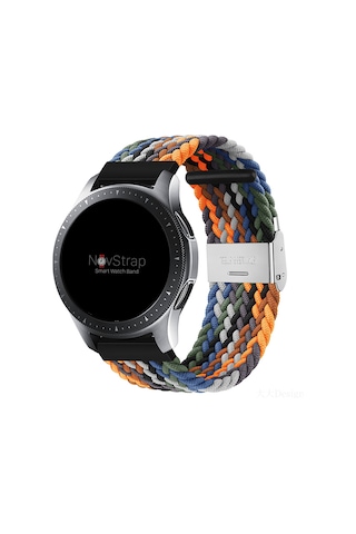 NovStrap Xiaomi Mi Watch ile Uyumlu Kordon Kayış (22mm) Flexible Elastik Örgü Kayış