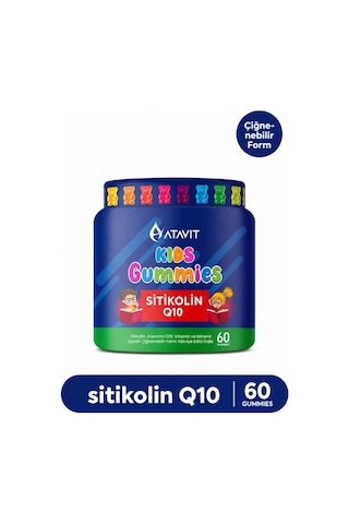 Atavit Kids Sitikolin Q10 Gummies 60 Adet