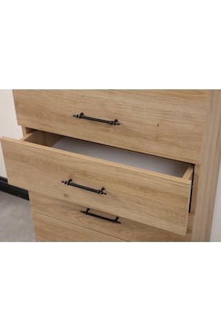 Şifonyer, Blesk 5 Çekmeceli Şifonyer Kahverengi Çok Renkli