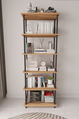 Çevir Kur 65 Cm Atlantik Çam Kitaplık Atlantik Çam