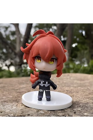 Genshin Impact Diluc Ragnvindr Mini Figür - 10 Cm Anime Aksiyon Figürü