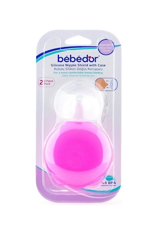 Bebedor Silikon Göğüs Koruyucu 2'Li - Pembe