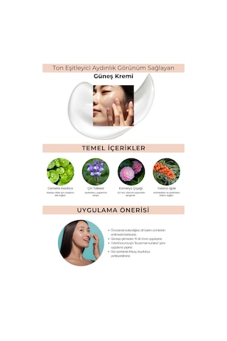 3w Clınıc Canlı ve Parlak Görünüm Sağlayan SPF 35+ PA ++ 3W Clinic Bright Sun Tone Up Cream