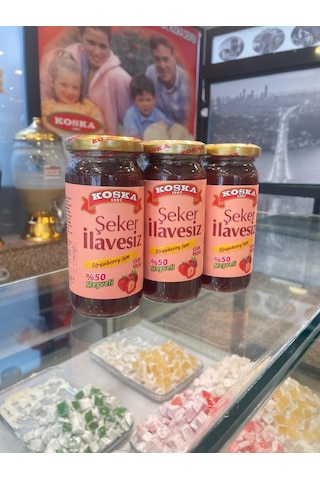 Koska Şeker İlavesiz Çilek Reçeli 270 Gr Koli 12 Adet