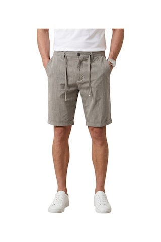 Deep Sea Deepsea Vizon Slim Fit Likralı Çizgi Dokulu Beli Lastikli İpli Erkek Şort Kapri 2601743