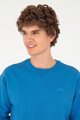 U.S. Polo Assn. Erkek Bisiklet Yaka Kobalt Basic Şardonlu Sweatshirt 50295148-VR077