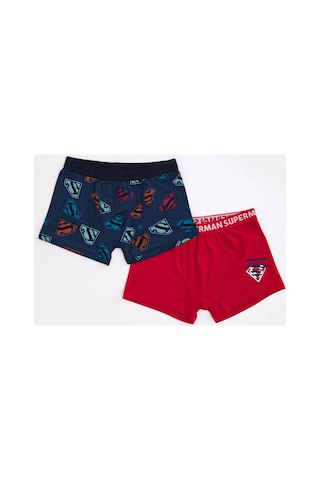 Superman Lisanslı Erkek Çocuk 2'li Boxer Seti Çok Renkli