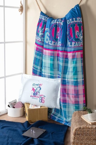 Ranforce Genç Nevresim Takımı Denıs Mavi - Beyaz