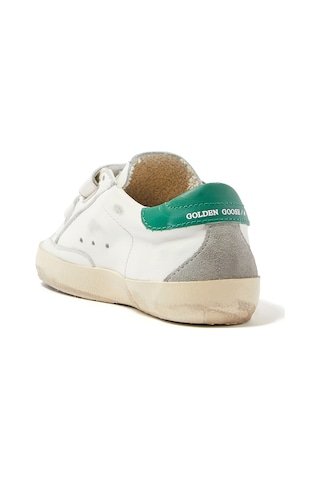 Golden Goose Çocuklar Için Eski Okul Deri Spor Ayakkabıları Beyaz