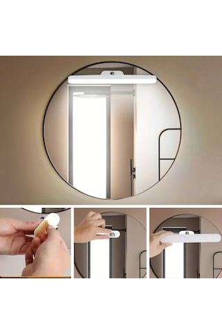 Dokunmatik Usb İle Şarj Olabilen 27 Cm Led Aydınlatma Makyaj Ayna Çok Renk