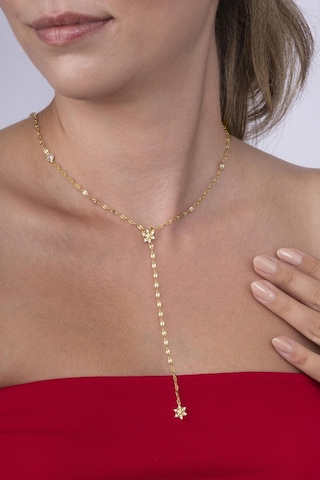 Gümüş Pazarım Kar Tanesi Motifli Y Model Altın Kaplama Çelik Kadın Kolye Gold - Rose Gold - Rodyum