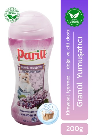 Parill Lavanta Kokulu Granül Yumuşatıcı Organik, Vegan, Yerli Üretim 200g / 20 Yıkama Tekli