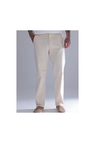 Blayn Jeans Erkek Siyah Keten Pantolon Beli Lastikli Rahat Kalıp Yazlık Boru Paça Günlük Pantolon Taş