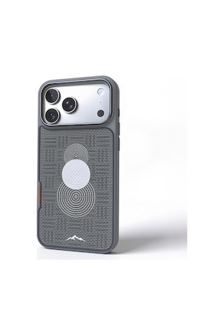 Blueo İphone 17 Pro Max Uyumlu Magsafe Özellikli Glacier Lightweight Aramid Fiber Case Gri