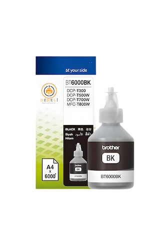 Bt6000 / Bt600 Uyumlu Siyah Mürekkep 4 Adet Ekonomik Paket T310 T510w T710w T810w 4x100ml