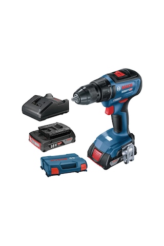 Bosch GSR 18V-50 2.0Ah Çift Akülü Delme Vidalama Makinesi - 06019H5000