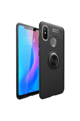 Xiaomi Mi A2 Yüzüklü Manyetik Ravel Kilif Kirilmaz Ekran Koruyucu 514180259
