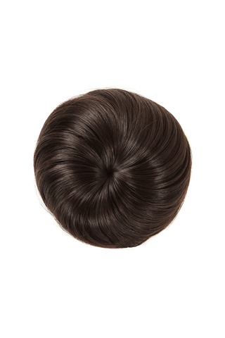 Kahverengi Ve Siyah Saç Bun Klip-in Saç Parçası Uzantıları Kabarık Scrunchie Light Brown