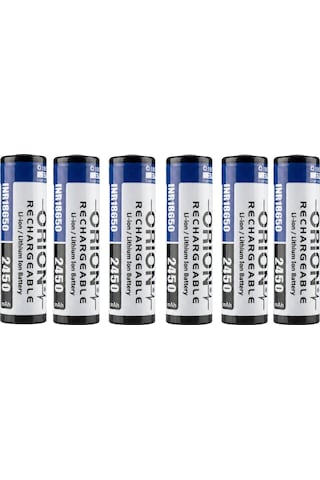 Orion 18650 2450mah 5c Yüksek Deşarjlı Li-ıon Pil - 6'lı Paket