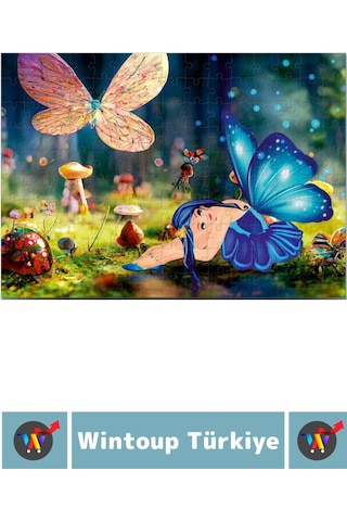 Premium Seri Eğlenceli El Göz Koordinasyon Beceri Geliştirici Çocuk 150 Parça Puzzle Mavi Su Perisi