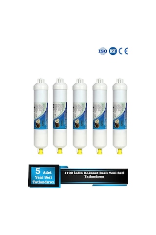 Sumarkt Yeni Nesil Tüm Cihazlara Uyumlu 1100 Iodine Tatlandırıcı Filtre Son Karbon 5 Adet
