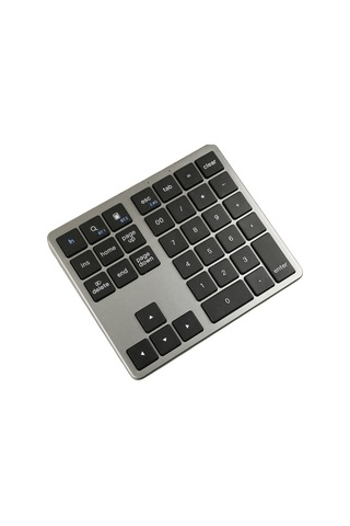 2.4g Bluetooth Sayısal Tuş Takımı Ultra İnce Kablosuz Sayısal Tuş Takımı Siyah
