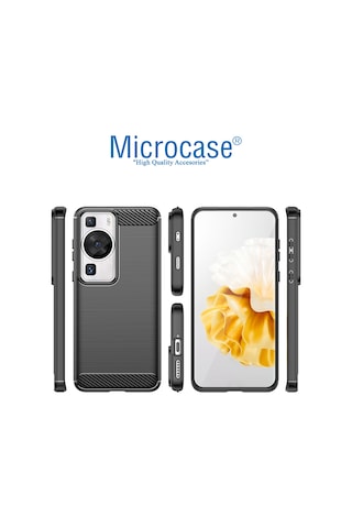 Huawei P60 / P60 Pro Brushed Carbon Fiber Silikon Kılıf - Al3332