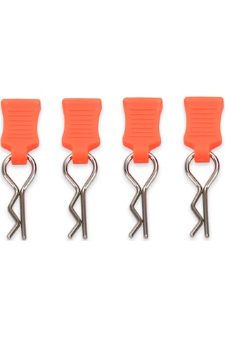 Kosona Traxxas, Hsp, Redcat, Rc4wd Tamiya İçin 1/10 Rc Araç Kabuğu Sabitleme Pimi, 4 Parça, Turuncu