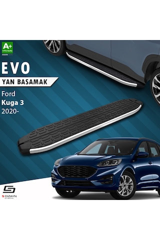 S-dizayn Ford Kuga 3 Evo Krom Yan Basamak 183 Cm 2020 Üzeri