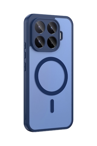 Gpack Xiaomi 17t Pro Kılıf Babet Magsafe Kablosuz Şej Şarj Özellikli Silikon Lacivert