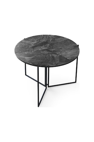 Çiçek Masa, Ay Sandalye, Siyah, 100x100 Siyah