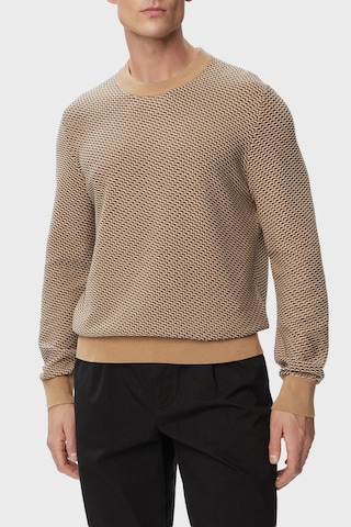 Boss Pamuklu Regular Fit Bisiklet Yaka Dokulu Kazak Erkek Kazak 50565565 260 Bej