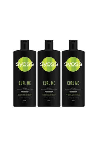 Syoss Curl Me Dalgalı ve Kıvırcık Saçlar için Şampuan 3 x 500 ML