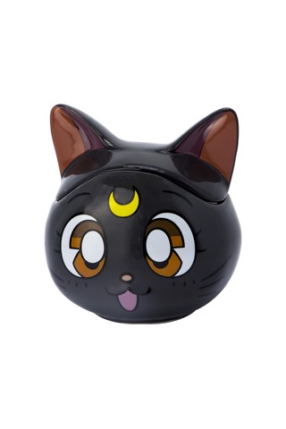 Anime Sailor Moon Luna Sevimli Karikatür Kedi Seramik Yaratıcı Fincan Sevimli Kupa Bardak Siyah