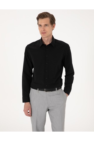 Pierre Cardin Erkek Siyah Gömlek Basic 50316734-vr046 Siyah