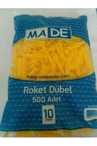 Made Sarı Roket Dübel 10Mm 500 Adet