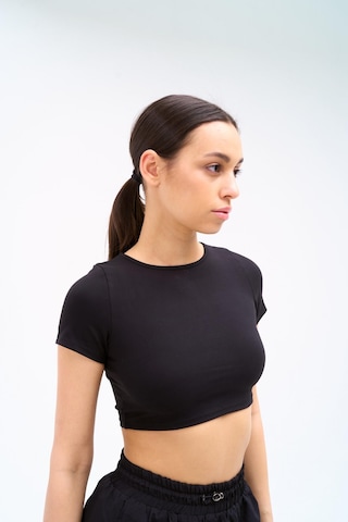 Normal People Era - Crop Top Üst / 95%cotton 5%elastane Siyah