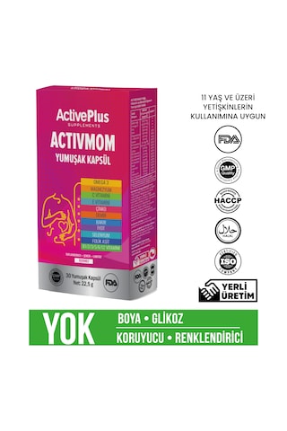 Activeplus Activmom 30 Softgel Kapsül