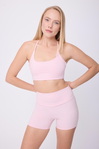 Hıghrıse Comfortflex Yüksek Bel Atletik Spor & Aktif Yaşam Şortu-2668 Pembe
