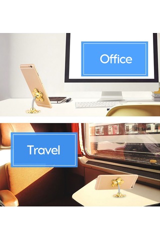 Geeksen Araç İçin Çift Yönlü Süngerli Telefon Tutucu, Tek Elle Kontrol, 4-6.5 İnç Telefonlar İçin, Sürücü Güvenliği Sağlar, 6 Renkten Seçim