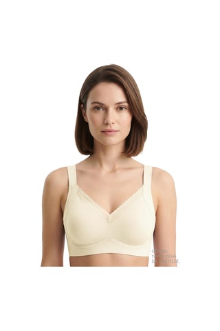 Cottonill Seamless Bra - Seravia Lazer Kesim Dantelli Minimizer Kadın Sütyen 3'lü Paket-2 Çok Renkli