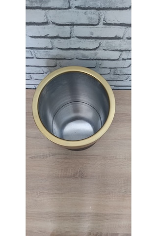 40 30 Darbuka Saksı Gold Kemerli Yeşil