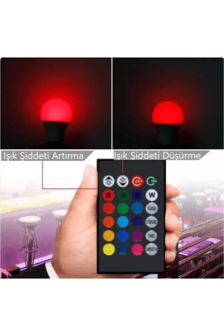 Atc Uzaktan Kumandalı 6500 K+rgb 9 W Beyaz Işık