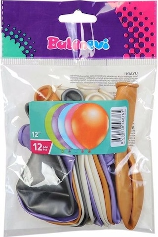 Metalik Karışık 12 Li Balon